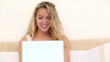 Video: Blonde haired woman using a laptop Blonde haired woman using a laptop