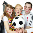 Public Viewing with young german soccer fans