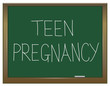 Teen pregnancy concept.