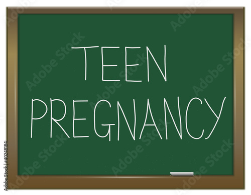 Illustration: Teen pregnancy concept. Teen pregnancy concept.