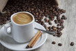 Un café con buena crema.
