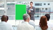 Businesswoman giving a presentation