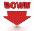 イラスト: down点 down