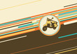 Vektor: Illustrated retro poster. Illustrated retro poster.