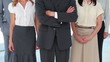 Video: Standing business people posing Standing business people posing