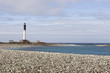 view of the island " ile de sein " in brittany, france.