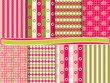Set of  vector paper for scrapbook