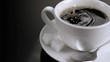Rebound in super slow motion of a drop of milk