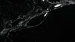 Water splash in super slow motion