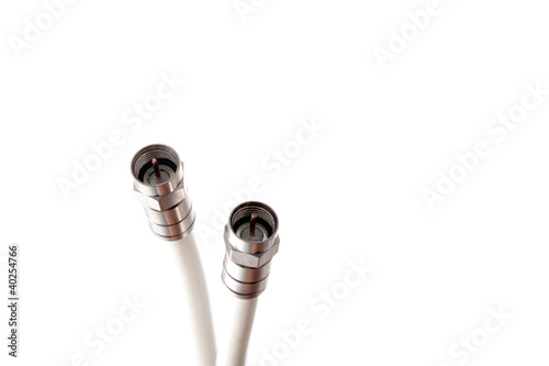 Photo: Close-up of coax cables Close-up of coax cables