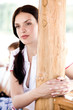 Young woman looking away