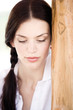Young woman looking down