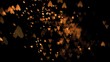 Sparks falling in super slow motion