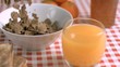 Cereals falling in super slow motion
