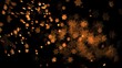 Sparks been blown in super slow motion
