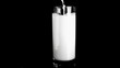 Milk filling a glass in super slow motion
