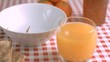 Cereals falling in super slow motion