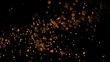 Bright points flying in super slow motion