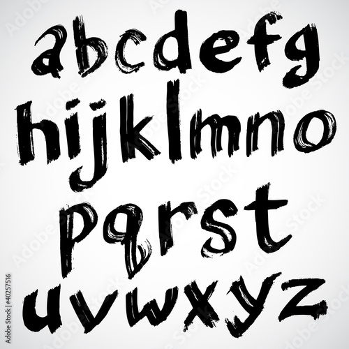 Vector: Splash Ink Vector Lowercase Alphabet Splash Ink Vector Lowercase Alphabet