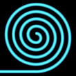 Blue spiral. Blue spiral.