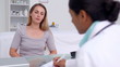 Doctor and patient shaking their hands