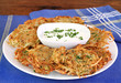 Photo: German Potato Pancakes and Sour Cream German Potato Pancakes and Sour Cream