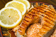 Salmon on carrot salad
