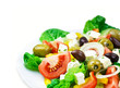 Photo: frischer Salat vor weißem Hintergrund frischer Salat vor weißem Hintergrund
