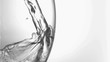 Trickle of water in super slow motion being poured
