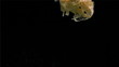 Tagliatelle in super slow motion falling in the water