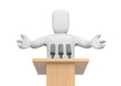 3d person speaking 3d person speaking