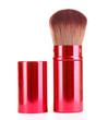 red brush for blusher isolated on white