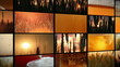 crops of barley and fresh beer - montage.