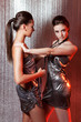 Girls with metal fetters