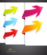 Set of colorful arrows.