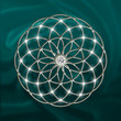 Seed of Life - Tube Torus Silver / Green