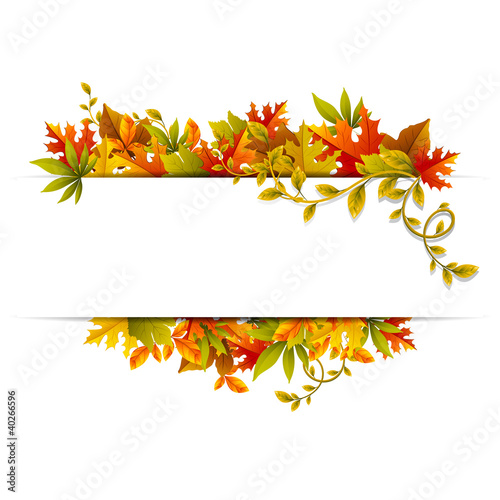 Ilustração vetorial : Autumn Banner Autumn Banner
