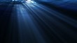 Looping ocean waves, underwater. Light rays. Looping ocean waves, underwater. Light rays.