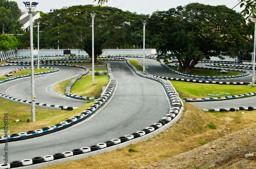 Photo: Go Kart Race Track. Go Kart Race Track.