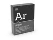 Argon from Mendeleev's periodic table Argon from Mendeleev's periodic table