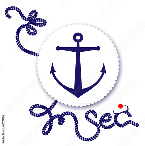 Vector: Nautical design, anchor Nautical design, anchor