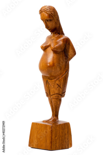 Photo: 民芸品の妊婦像 民芸品の妊婦像