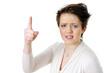 Angry woman shaking her finger
