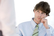 Businessman interviewing