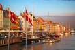 Copenhagen (Nyhavn district) in a sunny summer day
