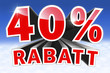 40 % Rabatt