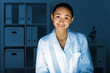 Photo: Young chemist working in laboratory Young chemist working in laboratory