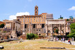 Ancient ruins of the Roman Forum, Italy