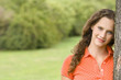 Young woman smiling, portrait