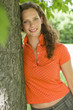 Young woman smiling, portrait